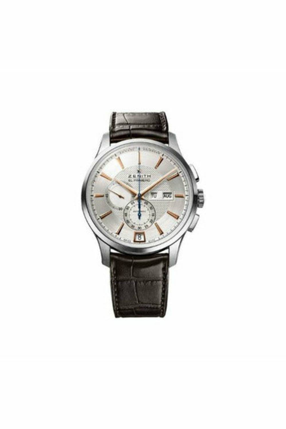 zenith captain winsor chronograph 42mm stainless steel men's watch-DUBAILUXURYWATCH