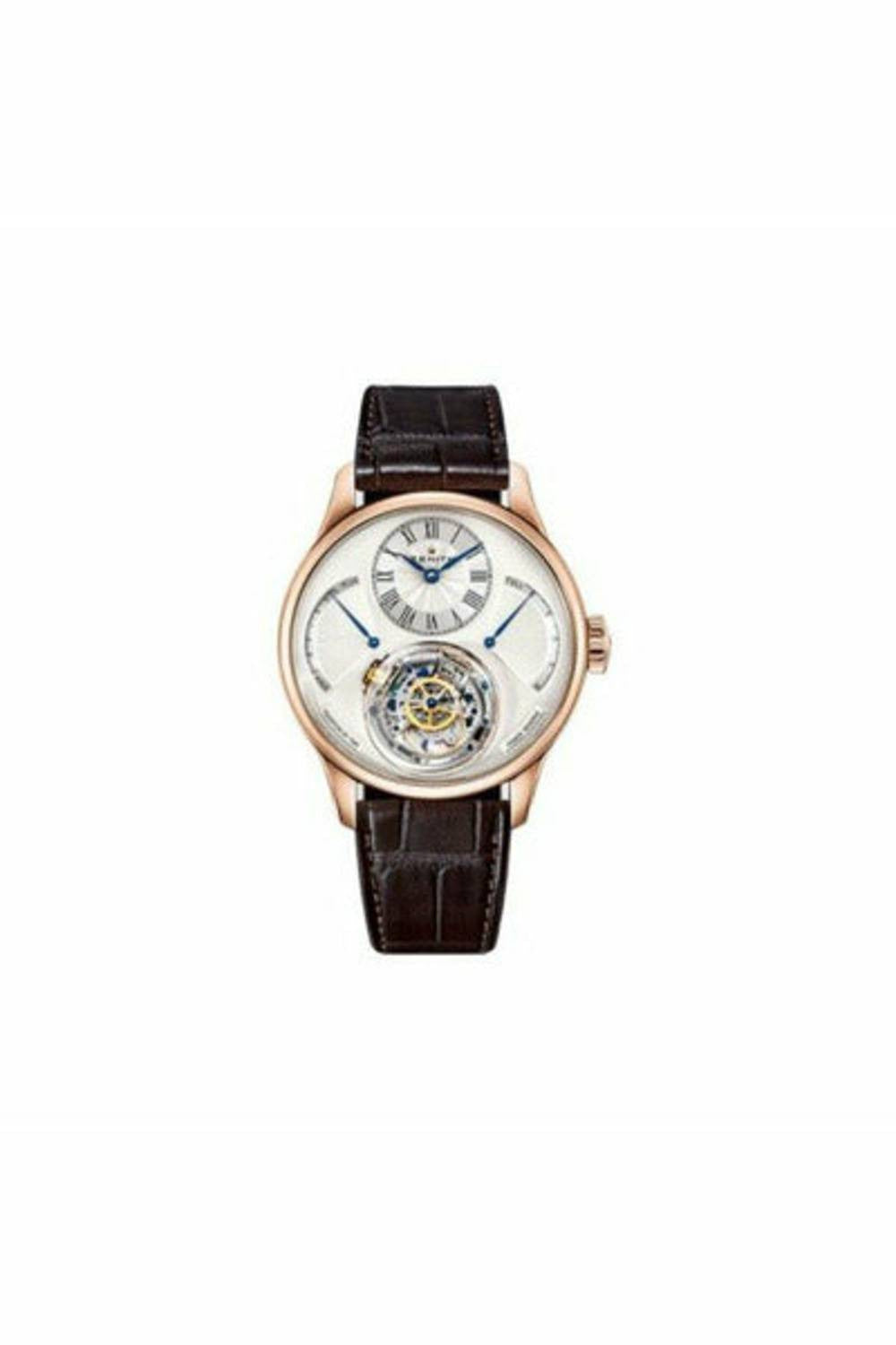 zenith christophe colomb 18kt rose gold 45mm men's watch-DUBAILUXURYWATCH