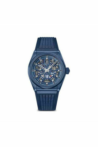 zenith defy classic 41mm blue ceramic men's watch-DUBAILUXURYWATCH