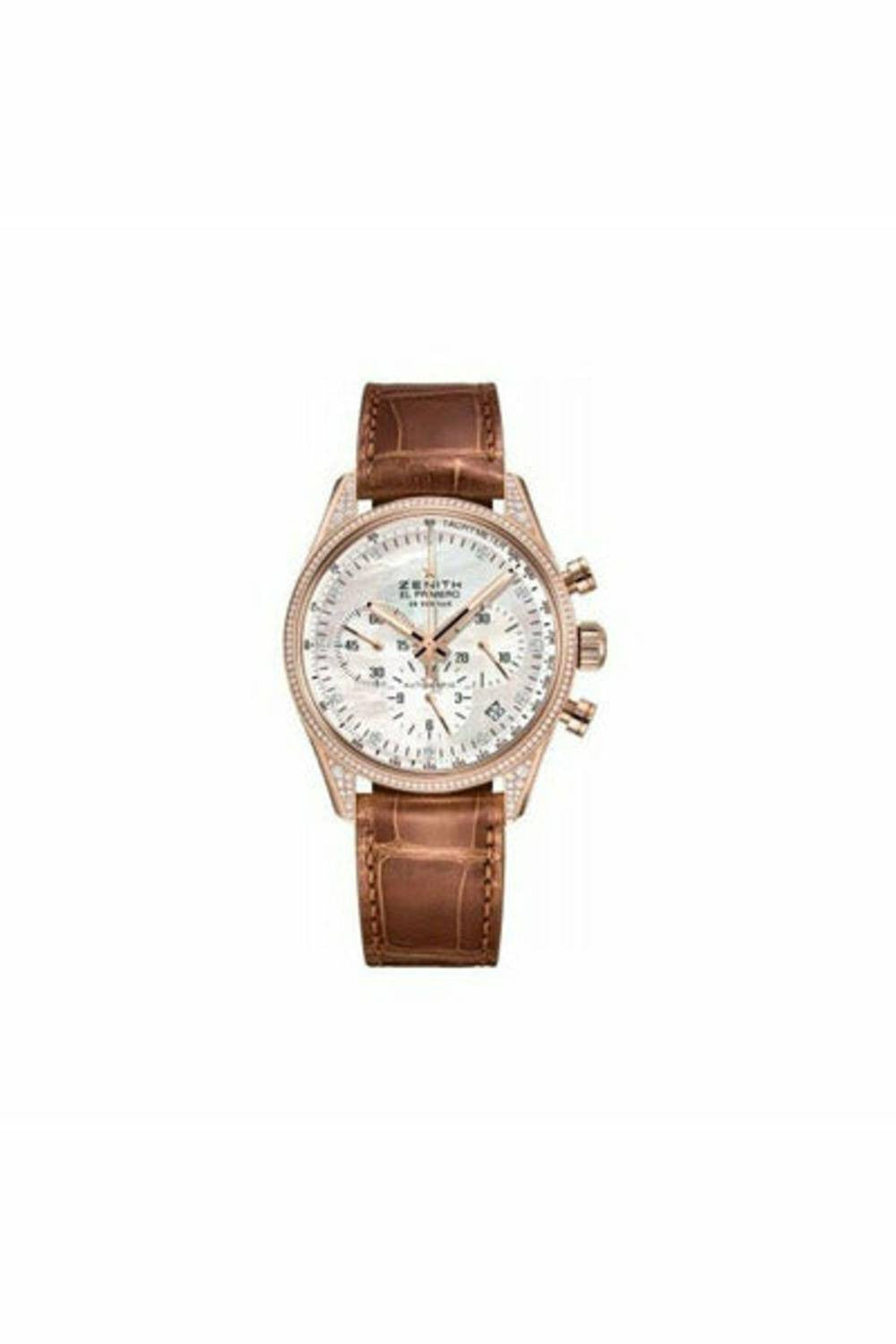 zenith el primero 18kt rose gold 38mm ladies watch-DUBAILUXURYWATCH