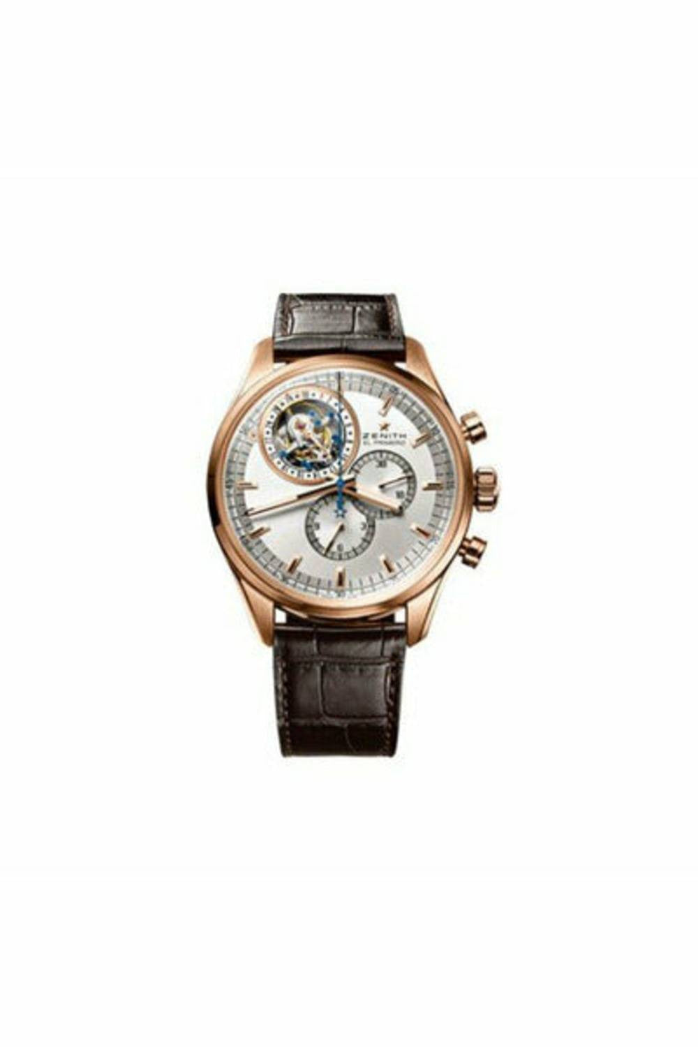 zenith el primero 18kt rose gold 44mm men's watch-DUBAILUXURYWATCH