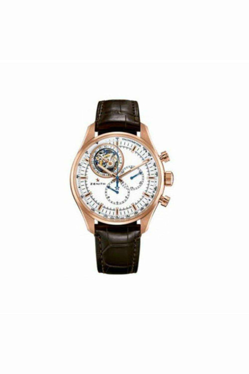 zenith el primero 18kt rose gold 46mm men's watch-DUBAILUXURYWATCH