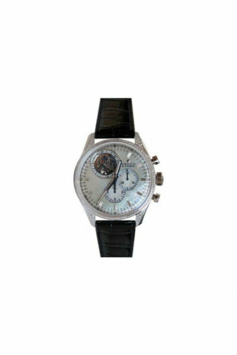 zenith el primero 18kt white gold 44mm men's watch-DUBAILUXURYWATCH