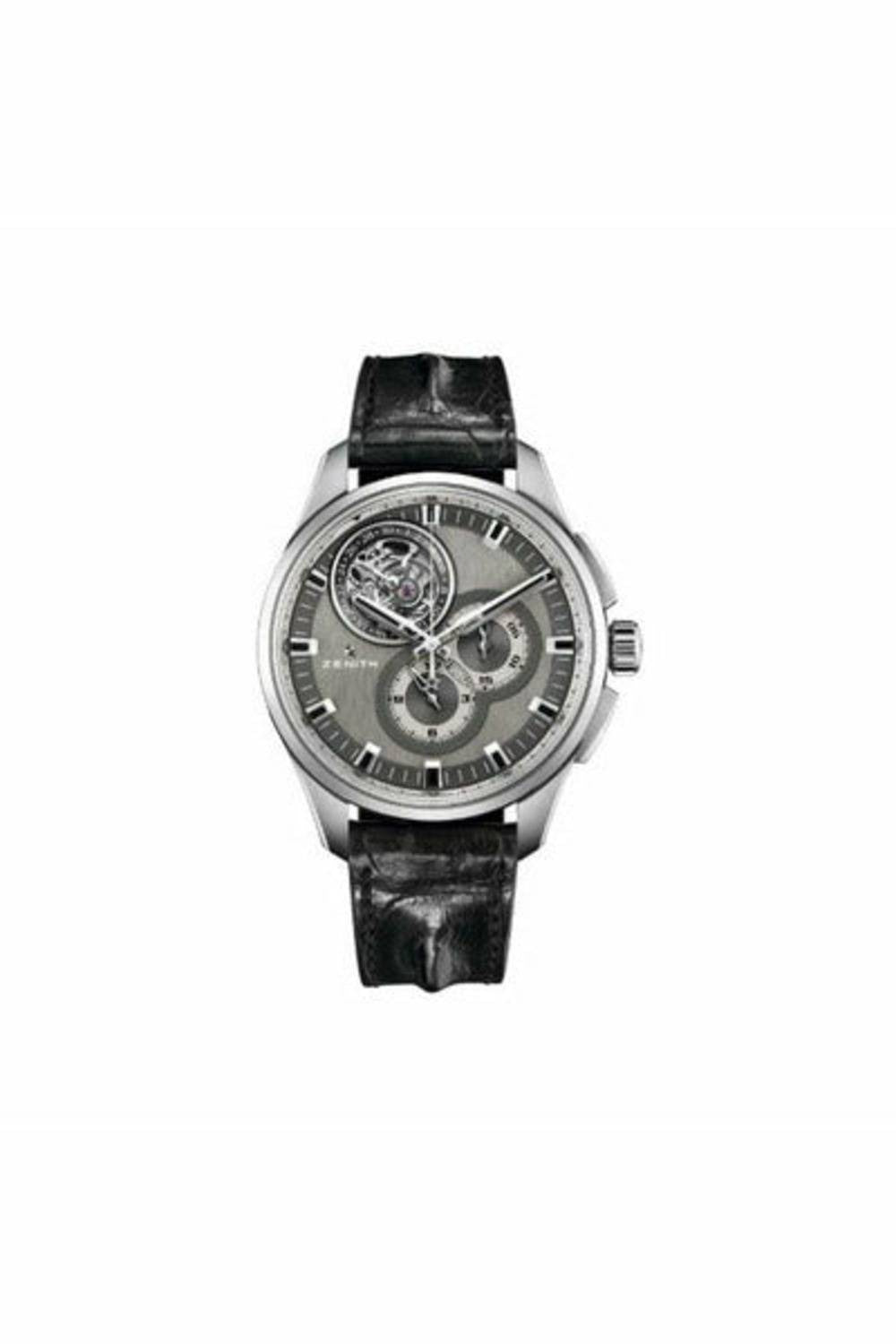 zenith el primero tourbillon 45mm brushed titanium men's watch-DUBAILUXURYWATCH