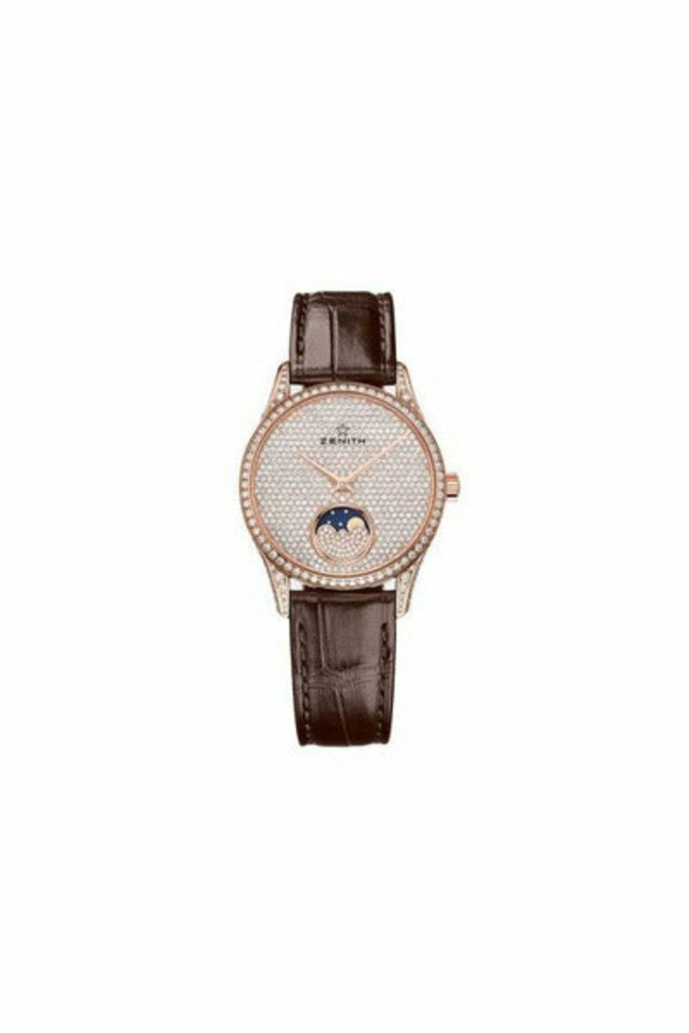 zenith elite 18kt rose gold 18kt rose gold 33mm ladies watch-DUBAILUXURYWATCH