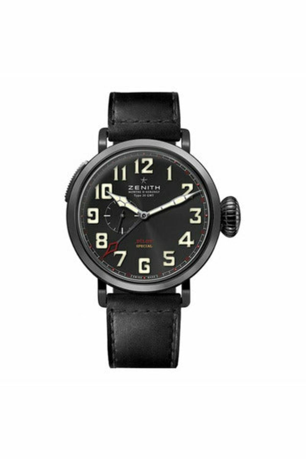 zenith pilot montre d'aeronef type 20 gmt limited edition 500 pcs men's watch ref. 96.2430.693/21.c703-DUBAILUXURYWATCH