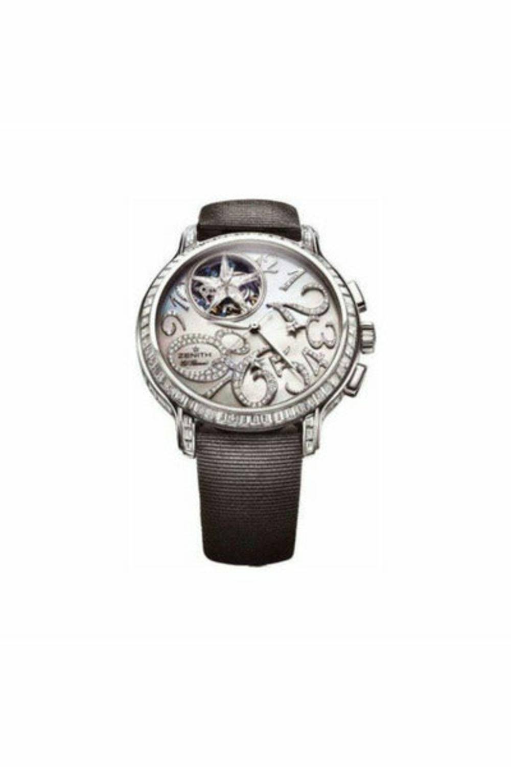 zenith star 18kt white gold 40mm men's watch-DUBAILUXURYWATCH