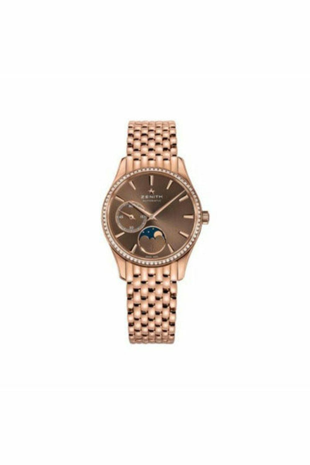 zenith ultra thin 18kt rose gold 33mm ladies watch-DUBAILUXURYWATCH